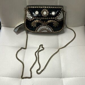 Antik Kraft Hand made metal clutch NWT
